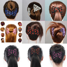 Load image into Gallery viewer, Fashion Professional Hair Comb Ladies Magic Beads Elasticity Double Bead String Clamp Stretchy Gorgeous Hair Accessories For Women for Valentine's Day
