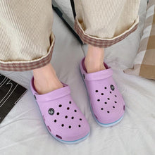 将图片加载到图库查看器，Fashion Sandal Clogs Women Slippers Soft Bottom Beach Sandals Women Clog Sandals Breathable Ankle-Wrap EVA Clogs Slippers For Women Fashion Comfortable Slip On Slides Shoes
