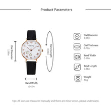 将图片加载到图库查看器，Fashion Set Watch Casual All-Match Leather Strap Student Watch Luminous Five-Pointed Star Dial Childrens Luminous Watch Women Casual Leather Female Wrist Watch Leather Band Quartz Watch
