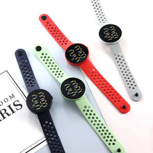 Load image into Gallery viewer, Fashion Silicone Watch Children Electronic Sport LED Touch Digital Screen Wrist Watch Boys Girls Ultra-Thin Digital Sports Watch Stainless Steel Fashion Wrist Watch For Men Women

