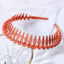 Load image into Gallery viewer, Fashion Simple Headdress Solid Color Resin Hair Comb Hairbands Headband Hair Hoop Bezel With Teeth Gorgeous Hair Accessories For Women
