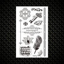Load image into Gallery viewer, Fashion Small Sexy Black Temporary Waterproof Tattoo Cute Star Heart Tattoos Sticker Body Finger Tattoo For Kids Womens
