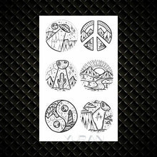 Load image into Gallery viewer, Fashion Small Sexy Black Temporary Waterproof Tattoo Cute Star Heart Tattoos Sticker Body Finger Tattoo For Kids Womens
