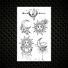 Load image into Gallery viewer, Fashion Small Sexy Black Temporary Waterproof Tattoo Cute Star Heart Tattoos Sticker Body Finger Tattoo For Kids Womens

