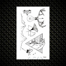 Load image into Gallery viewer, Fashion Small Sexy Black Temporary Waterproof Tattoo Cute Star Heart Tattoos Sticker Body Finger Tattoo For Kids Womens
