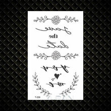 Load image into Gallery viewer, Fashion Small Sexy Black Temporary Waterproof Tattoo Cute Star Heart Tattoos Sticker Body Finger Tattoo For Kids Womens
