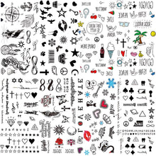 Load image into Gallery viewer, Fashion Small Sexy Black Temporary Waterproof Tattoo Cute Star Heart Tattoos Sticker Body Finger Tattoo For Kids Womens
