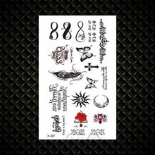 Load image into Gallery viewer, Fashion Small Sexy Black Temporary Waterproof Tattoo Cute Star Heart Tattoos Sticker Body Finger Tattoo For Kids Womens
