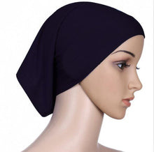 Load image into Gallery viewer, Fashion Soft Cotton Print Inner Headdress Lightweight Turban Elegant Bonnet Hijab Caps Arab Wrap Hijab Headscarf Hat For Woman
