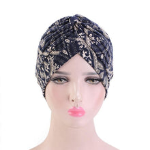 Load image into Gallery viewer, Fashion Soft Cotton Print Inner Headdress Lightweight Turban Elegant Bonnet Hijab Caps Arab Wrap Hijab Headscarf Hat For Woman
