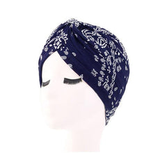 Load image into Gallery viewer, Fashion Soft Cotton Print Inner Headdress Lightweight Turban Elegant Bonnet Hijab Caps Arab Wrap Hijab Headscarf Hat For Woman

