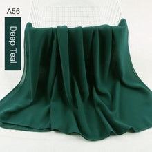 Load image into Gallery viewer, Fashion Soft Long Plain High Quality Premium Heavy Lightweight Elegant Chiffon Hijab Scarf  Scarves Hijabs Lightweight Islamic Head Wear Escharpe Shawls Long Shawls For Women
