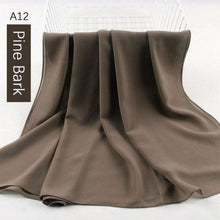 Load image into Gallery viewer, Fashion Soft Long Plain High Quality Premium Heavy Lightweight Elegant Chiffon Hijab Scarf  Scarves Hijabs Lightweight Islamic Head Wear Escharpe Shawls Long Shawls For Women
