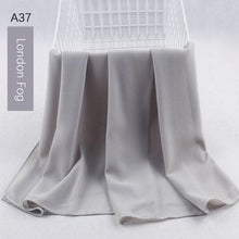 Load image into Gallery viewer, Fashion Soft Long Plain High Quality Premium Heavy Lightweight Elegant Chiffon Hijab Scarf  Scarves Hijabs Lightweight Islamic Head Wear Escharpe Shawls Long Shawls For Women
