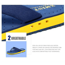 将图片加载到图库查看器，Fashion Summer Big Size Youth Slippers For Men Women Massage Non-Slip Cool Outside Flip Flops Breathable Thick-Soled Slippers
