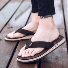将图片加载到图库查看器，Fashion Summer Big Size Youth Slippers For Men Women Massage Non-Slip Cool Outside Flip Flops Breathable Thick-Soled Slippers

