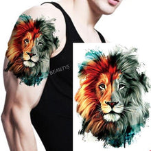 Load image into Gallery viewer, Fashion Temporary Sticker Tiger Tattoo Waterproof Removable Realistic Body Tatoo For Mens

