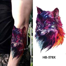 Load image into Gallery viewer, Fashion Temporary Sticker Tiger Tattoo Waterproof Removable Realistic Body Tatoo For Mens
