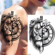 Load image into Gallery viewer, Fashion Temporary Sticker Tiger Tattoo Waterproof Removable Realistic Body Tatoo For Mens
