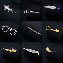 Load image into Gallery viewer, Fashion Tie Clips Men's Metal Necktie Bar Tie Bar Clip Men's Daily Tie Clip Accessories Unique Modern Stainless Steel Fashion Business Tie Bar Formal Shirt Wedding Ceremony Gold Tie Clip Men's Party Gifts
