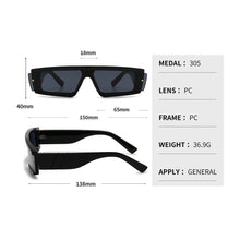Load image into Gallery viewer, Fashion Trendy Chunky Frame 90s Rectangle Popular &amp; Unique Square Small Sunglasses For Women &amp; Men Rectangle Personalized Sun Glasses Design Outdoor Decent Shades Eyewear

