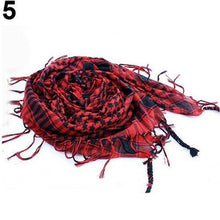 将图片加载到图库查看器，Fashion Unisex Lightweight Military Arab Tactical Desert Army Shemagh Keffiyeh Scarf Outdoor Unisex Army Military Tactical Arab Shemagh Cotton Scarves Hunting Keffiyeh Arabic Muslim Head Wrap Paintball Head Scarf Face Mesh Desert Bandanas

