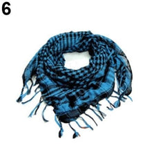 将图片加载到图库查看器，Fashion Unisex Lightweight Military Arab Tactical Desert Army Shemagh Keffiyeh Scarf Outdoor Unisex Army Military Tactical Arab Shemagh Cotton Scarves Hunting Keffiyeh Arabic Muslim Head Wrap Paintball Head Scarf Face Mesh Desert Bandanas
