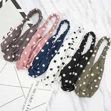 Load image into Gallery viewer, Fashion Wave Point Knot Headband Women Turban Elastic Hairband Head Wrap Hair Accessories for Girls Lady Headwear Hair Band Gorgeous Hair Accessories For Women
