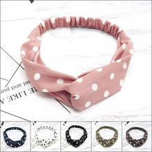 Load image into Gallery viewer, Fashion Wave Point Knot Headband Women Turban Elastic Hairband Head Wrap Hair Accessories for Girls Lady Headwear Hair Band Gorgeous Hair Accessories For Women
