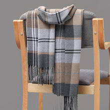Load image into Gallery viewer, Fashion Winter Casual Classic Soft Plaid Popular Couple Lightweight Tartan Muffler Warm Scarf Cashmere Scarves Shawls Wraps Lightweight Women Warm Lattice Scarves Cashmere Hijab For Women
