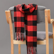 Load image into Gallery viewer, Fashion Winter Casual Classic Soft Plaid Popular Couple Lightweight Tartan Muffler Warm Scarf Cashmere Scarves Shawls Wraps Lightweight Women Warm Lattice Scarves Cashmere Hijab For Women
