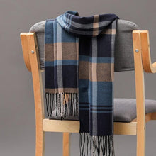 Load image into Gallery viewer, Fashion Winter Casual Classic Soft Plaid Popular Couple Lightweight Tartan Muffler Warm Scarf Cashmere Scarves Shawls Wraps Lightweight Women Warm Lattice Scarves Cashmere Hijab For Women
