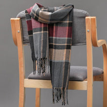 Load image into Gallery viewer, Fashion Winter Casual Classic Soft Plaid Popular Couple Lightweight Tartan Muffler Warm Scarf Cashmere Scarves Shawls Wraps Lightweight Women Warm Lattice Scarves Cashmere Hijab For Women

