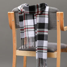 Load image into Gallery viewer, Fashion Winter Casual Classic Soft Plaid Popular Couple Lightweight Tartan Muffler Warm Scarf Cashmere Scarves Shawls Wraps Lightweight Women Warm Lattice Scarves Cashmere Hijab For Women
