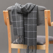 Load image into Gallery viewer, Fashion Winter Casual Classic Soft Plaid Popular Couple Lightweight Tartan Muffler Warm Scarf Cashmere Scarves Shawls Wraps Lightweight Women Warm Lattice Scarves Cashmere Hijab For Women
