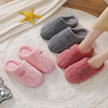 将图片加载到图库查看器，Fashion Winter Home Plush Slippers For Women Couples Non Slip House Shoes Unisex Men Indoor Bedrom House Slippers Cozy Fluff Bedroom Slippers Spa Slippers Closed Toe Design
