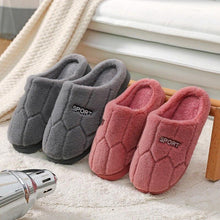 将图片加载到图库查看器，Fashion Winter Home Plush Slippers For Women Couples Non Slip House Shoes Unisex Men Indoor Bedrom House Slippers Cozy Fluff Bedroom Slippers Spa Slippers Closed Toe Design
