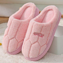 将图片加载到图库查看器，Fashion Winter Home Plush Slippers For Women Couples Non Slip House Shoes Unisex Men Indoor Bedrom House Slippers Cozy Fluff Bedroom Slippers Spa Slippers Closed Toe Design
