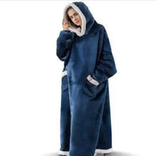 Load image into Gallery viewer, Fashion Winter Oversized Hoodies Sweatshirt Women Men Pullover Giant TV Blanket Hoodie Super Long Blanket With Sleeves  Super Long Flannel Blanket with Sleeves Winter Hoodie for Women Men Giant Fleece Pullover Oversized Hoodie
