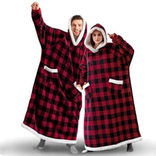 Load image into Gallery viewer, Fashion Winter Oversized Hoodies Sweatshirt Women Men Pullover Giant TV Blanket Hoodie Super Long Blanket With Sleeves  Super Long Flannel Blanket with Sleeves Winter Hoodie for Women Men Giant Fleece Pullover Oversized Hoodie
