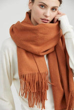 将图片加载到图库查看器，Fashion Winter Soft Wool Scarf Thickening Cashmere Lightweight Scarves Elegant Scarves Cashmere Escharpe Scarfs Lightweight Shawls Hijabs Shawls Scarves Warm Warps For Women
