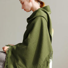 将图片加载到图库查看器，Fashion Winter Soft Wool Scarf Thickening Cashmere Lightweight Scarves Elegant Scarves Cashmere Escharpe Scarfs Lightweight Shawls Hijabs Shawls Scarves Warm Warps For Women
