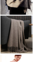 将图片加载到图库查看器，Fashion Winter Soft Wool Scarf Thickening Cashmere Lightweight Scarves Elegant Scarves Cashmere Escharpe Scarfs Lightweight Shawls Hijabs Shawls Scarves Warm Warps For Women
