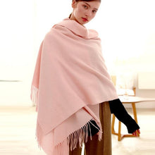 将图片加载到图库查看器，Fashion Winter Soft Wool Scarf Thickening Cashmere Lightweight Scarves Elegant Scarves Cashmere Escharpe Scarfs Lightweight Shawls Hijabs Shawls Scarves Warm Warps For Women
