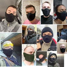 将图片加载到图库查看器，Fashion Winter Thermal Fleece Balaclava Full Face Mask Skiing Hat Bandana Hat Windproof Snowboard Scarves Women Men Helmet Cap Mask Balaclava Ski Mask with Ear Loop Adjustable Windproof Balaclava Half Face Mask Windproof Men Women
