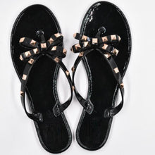 Load image into Gallery viewer, Fashion Woman Flip Flops Summer Shoes Cool Beach Flip Flops Bow Flat Sandals Bowknot Charming Shoes Sandals Flip Flops Thong Sandals With Bow Summer Flat Beach Party Shoes
