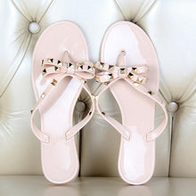 Load image into Gallery viewer, Fashion Woman Flip Flops Summer Shoes Cool Beach Flip Flops Bow Flat Sandals Bowknot Charming Shoes Sandals Flip Flops Thong Sandals With Bow Summer Flat Beach Party Shoes
