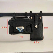 Load image into Gallery viewer, Fashion Women Leather Luxury Women Fanny Pack Black Retro Crossbody Shoulder Purse Wallet Party Bag For Women And Girl
