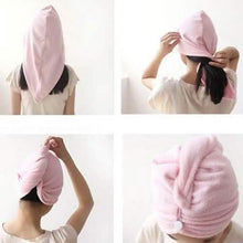 Load image into Gallery viewer, Fashion Women Microfiber Dry Hair Towel
