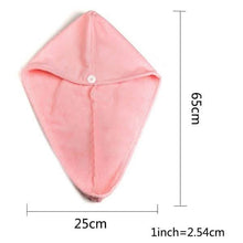 Load image into Gallery viewer, Fashion Women Microfiber Dry Hair Towel
